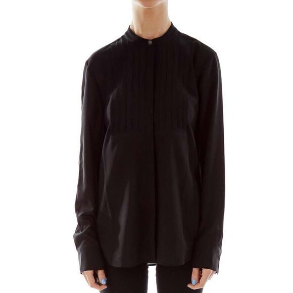 J. Crew Tops - J.Crew Black Pleated Blouse